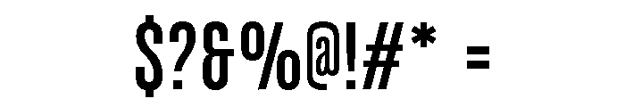 UT Glorious Medium Font OTHER CHARS