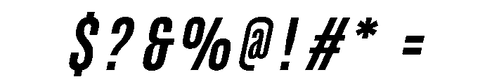 UT Glorious Semi Bold Italic Font OTHER CHARS