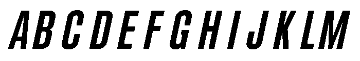 UT Glorious Semi Bold Italic Font UPPERCASE