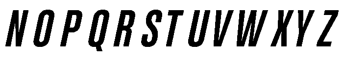 UT Glorious Semi Bold Italic Font UPPERCASE