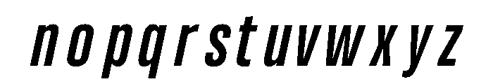 UT Glorious Semi Bold Italic Font LOWERCASE