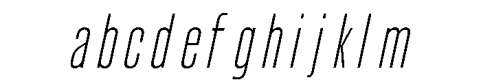 UT Glorious Thin Italic FONT