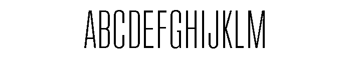 UT Glorious Thin Font UPPERCASE