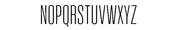 UT Glorious Thin Font UPPERCASE