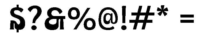 UT Gogras Regular Font OTHER CHARS