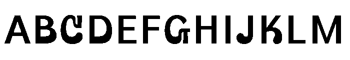 UT Gogras Regular Font UPPERCASE