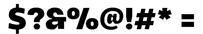UT Montage Black Font OTHER CHARS