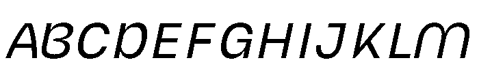 UT Montage Italic Font UPPERCASE
