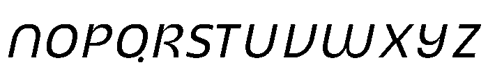 UT Montage Italic Font UPPERCASE