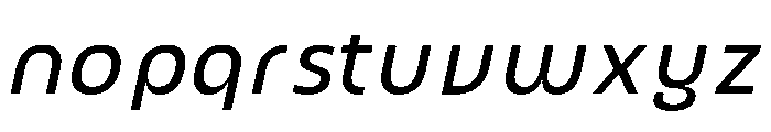 UT Montage Italic Font LOWERCASE