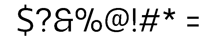 UT Montage Light Font OTHER CHARS
