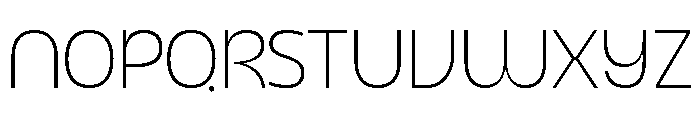 UT Montage Thin Font UPPERCASE