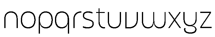UT Montage Thin Font LOWERCASE