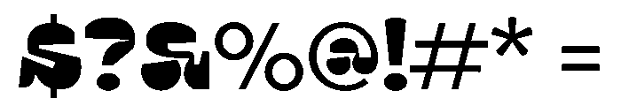UT Ogea Display Regular Font OTHER CHARS