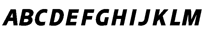 UT Rankberg Black Italic Font UPPERCASE