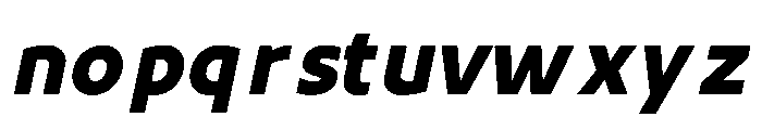 UT Rankberg Black Italic Font LOWERCASE