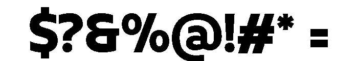 UT Rankberg Black Font OTHER CHARS