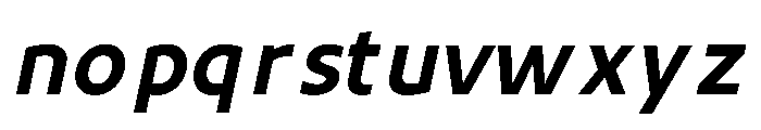 UT Rankberg Bold Italic Font LOWERCASE
