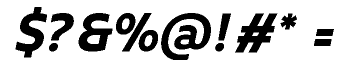 UT Rankberg Extra Bold Italic Font OTHER CHARS