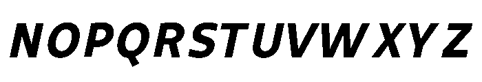 UT Rankberg Extra Bold Italic Font UPPERCASE
