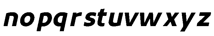 UT Rankberg Extra Bold Italic Font LOWERCASE