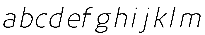 UT Rankberg Extra Light Italic FONT