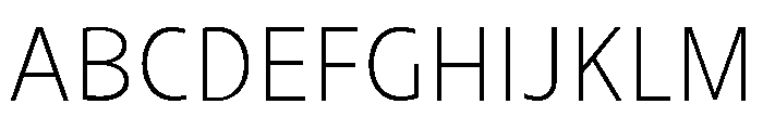 UT Rankberg Extra Light Font UPPERCASE