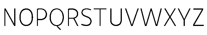 UT Rankberg Extra Light Font UPPERCASE