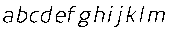 UT Rankberg Light Italic FONT