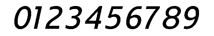UT Rankberg Medium Italic Font OTHER CHARS