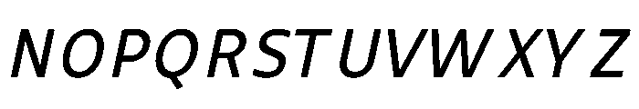 UT Rankberg Medium Italic Font UPPERCASE