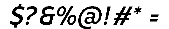 UT Rankberg Semi Bold Italic Font OTHER CHARS