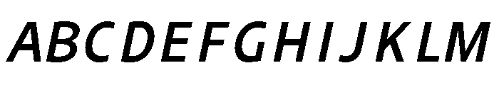 UT Rankberg Semi Bold Italic Font UPPERCASE