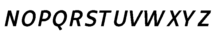 UT Rankberg Semi Bold Italic Font UPPERCASE