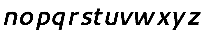 UT Rankberg Semi Bold Italic Font LOWERCASE