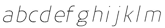 UT Rankberg Thin Italic FONT