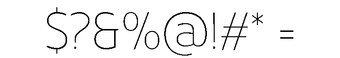 UT Rankberg Thin Font OTHER CHARS
