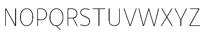 UT Rankberg Thin Font UPPERCASE