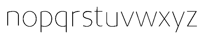 UT Rankberg Thin Font LOWERCASE