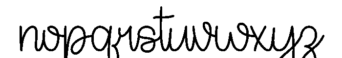 Utopia Font LOWERCASE