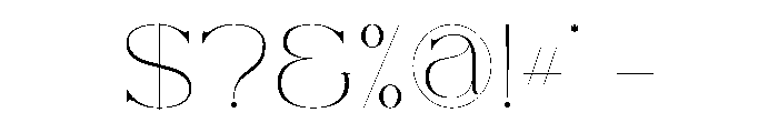 Utorus Font OTHER CHARS