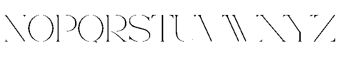 Utorus Font UPPERCASE
