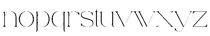 Utorus Font LOWERCASE