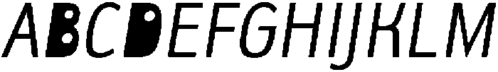 UT Ayonah Oblique otf (400) Font UPPERCASE