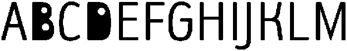 UT Ayonah Rounded otf (400) Font UPPERCASE
