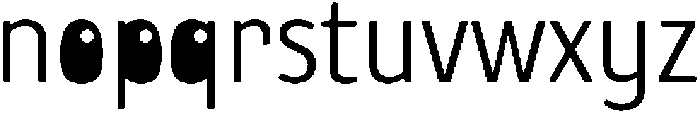 UT Ayonah Rounded otf (400) Font LOWERCASE