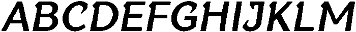 UT Bigha Oblique otf (400) Font UPPERCASE