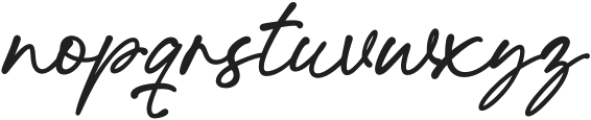 UT Breado Script Regular otf (400) Font LOWERCASE