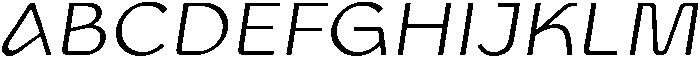 UT Cadiro Oblique otf (400) Font UPPERCASE