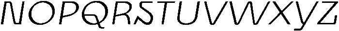 UT Cadiro Oblique otf (400) Font UPPERCASE